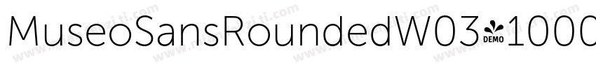 MuseoSansRoundedW03-1000 Regular字体转换